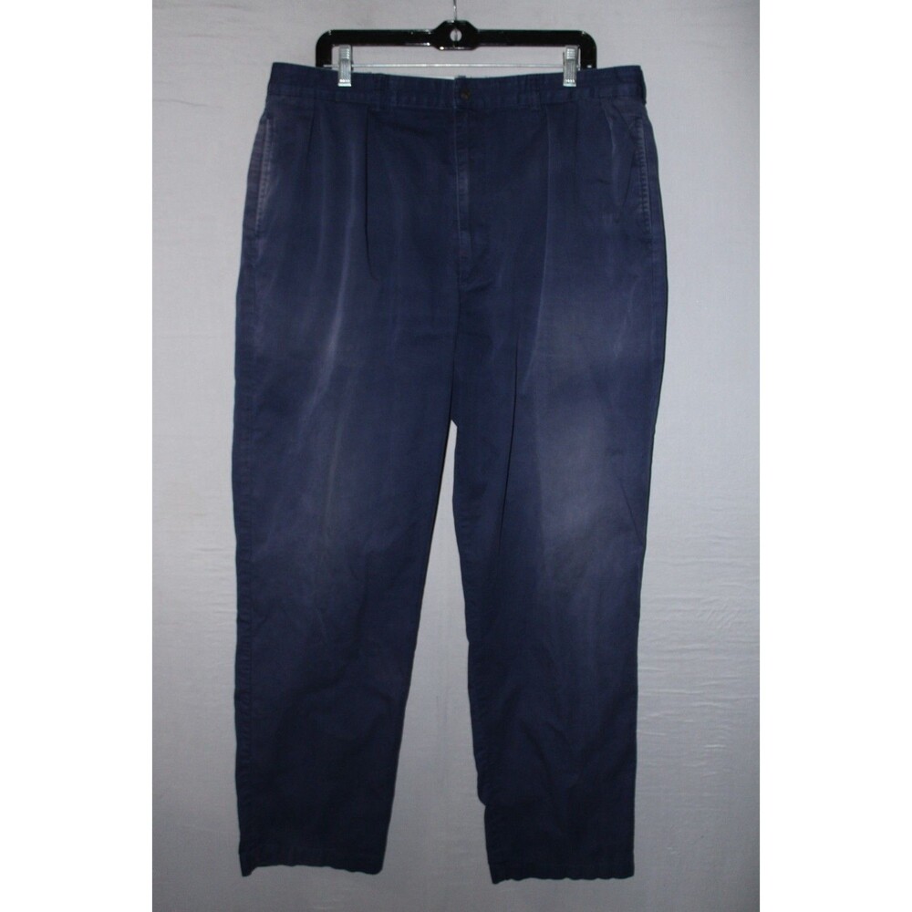 Polo Ralph Lauren Polo Golf Pleated 38 X 32 Heavy Fading Knees Near Pocket Blue